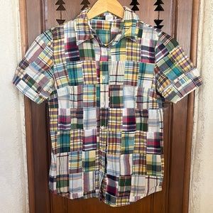 J. Crew Madras short sleeve button down 2